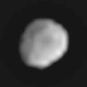 Giant asteroid Vesta, as captured by the Dawn spacecraft as it approaches